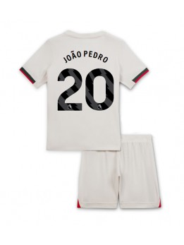 Chelsea Joao Pedro #20 Replika Borta Kläder Barn 2025-26 Kortärmad (+ byxor)